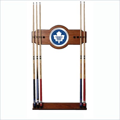 Trademark NHL Toronto Maple Leafs 2 piece Wood and Mirror Wall Cue Rack