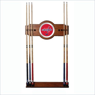 Trademark NHL Washington Capitals 2 piece Wood and Mirror Wall Cue Rack