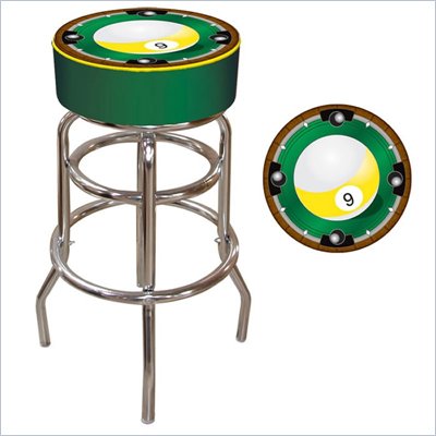 Trademark Retro 9-Ball Padded Bar Stool