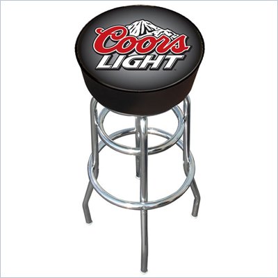 Trademark Retro Coors Light Logo Padded Bar Stool