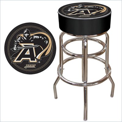 Trademark Retro Army Padded Bar Stool