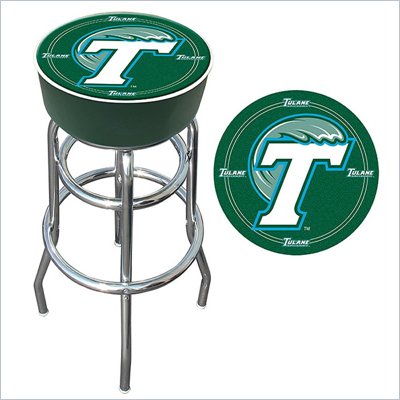 Trademark Retro Tulane University Padded Bar Stool