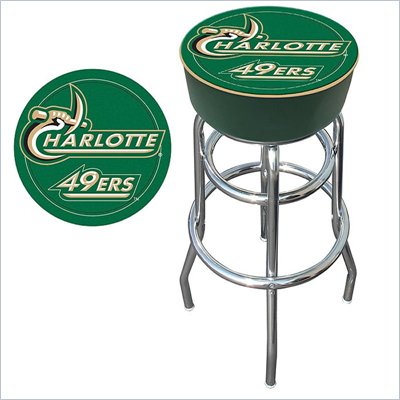 Trademark Retro University of North Carolina Charlotte Padded Bar Stool