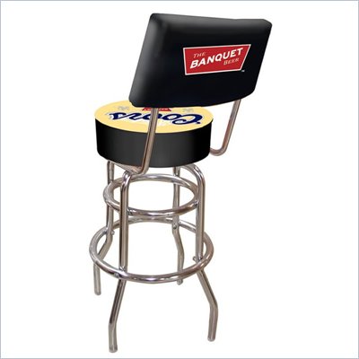 Trademark Retro Coors Banquet Padded Bar Stool with Back