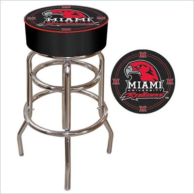 Trademark Retro Miami University, Ohio Padded Bar Stool