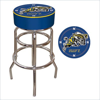 Trademark Retro United States Naval Academy Padded Bar Stool