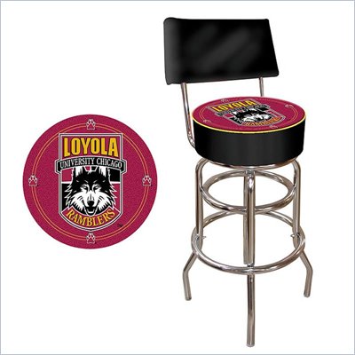 Trademark Retro Loyola University Chicago Padded Bar Stool with Back