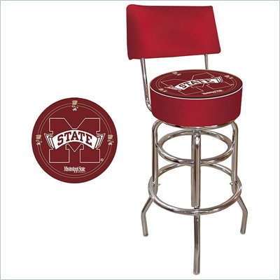 Trademark Retro Mississippi State University Padded Bar Stool with Back