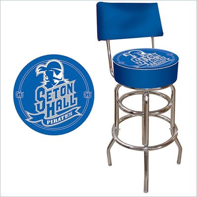 Trademark Retro Seton Hall University Padded Bar Stool with Back