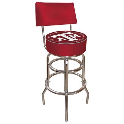 Trademark Retro Texas A&M University Padded Bar Stool with Back