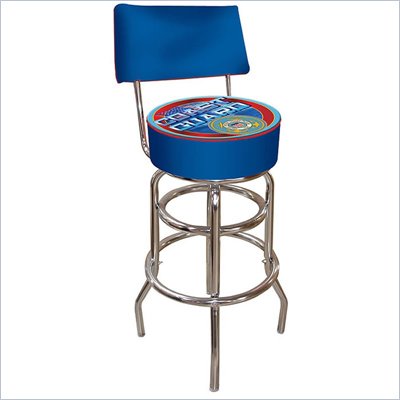 Trademark Retro United States Coast Guard Padded Bar Stool with Back