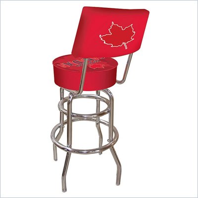 Trademark Retro Molson Canadian Padded Bar Stool with Back