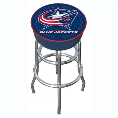 Trademark Retro NHL Columbus Blue Jackets Padded Bar Stool