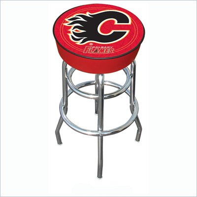 Trademark Retro NHL Calgary Flames Padded Bar Stool
