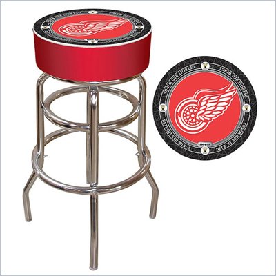 Trademark Retro NHL Vintage Detroit Redwings Padded Bar Stool