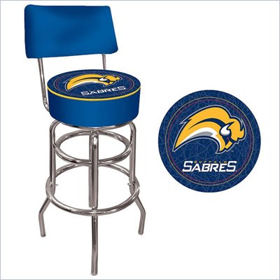 Trademark Retro NHL Buffalo Sabers Padded Bar Stool with Back