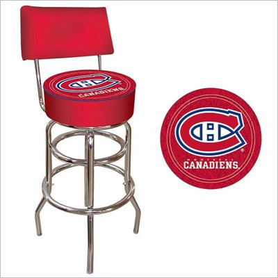 Trademark Retro NHL Montreal Canadians Padded Bar Stool with Back