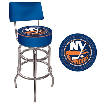 Trademark Retro NHL New York Islanders Padded Bar Stool with Back