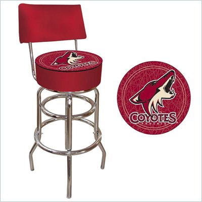 Trademark Retro NHL Phoenix Coyotes Padded Bar Stool with Back
