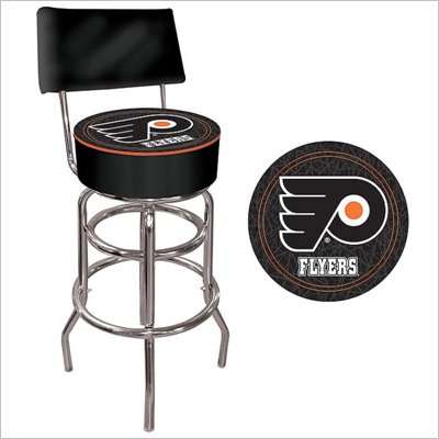 Trademark Retro NHL Philadelphia Flyers Padded Bar Stool with Back