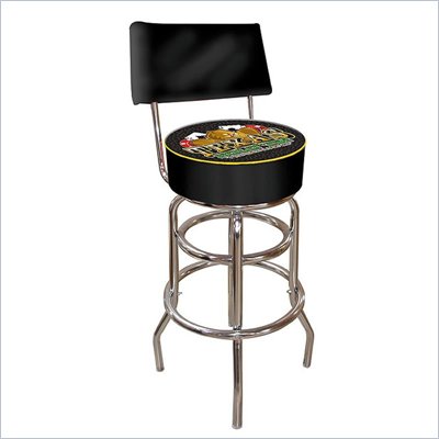 Trademark Retro Texas Holdem Padded Bar Stool with Back