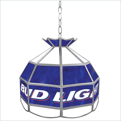 Trademark Bud Light 16 inch Budweiser Tiffany Lamp Light Fixture