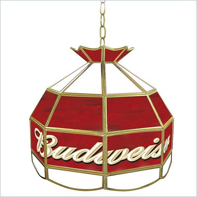 Trademark Budweiser 16 inch Tiffany Lamp Light Fixture