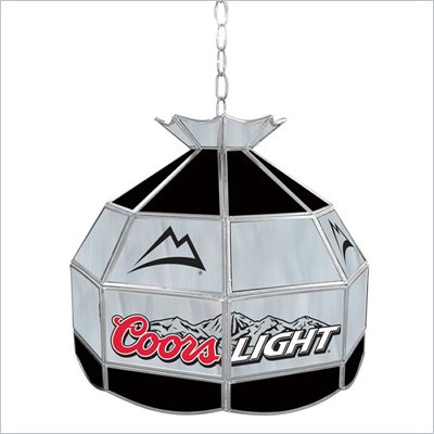 Trademark Coors Light Stained Glass Tiffany Lamp - 16 inch diameter
