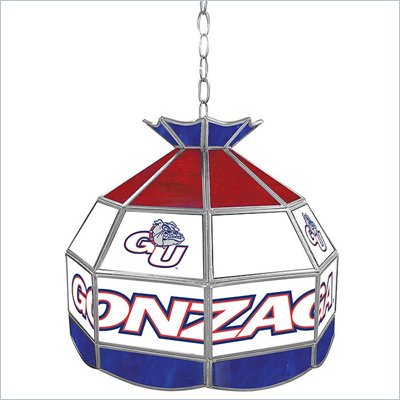 Trademark Gonzaga University Stained Glass 16 Inch Tiffany Lamp