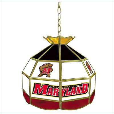 Trademark Maryland University Stained Glass Tiffany Lamp - 16 Inch