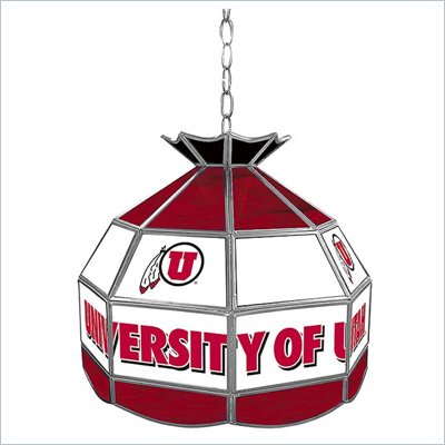 Trademark University of Utah Stained Glass Tiffany Lamp -16 Inch
