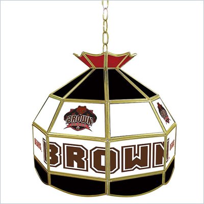 Trademark Brown University Stained Glass Tiffany Lamp - 16 Inch