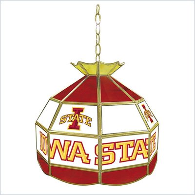 Trademark Iowa State University Stained Glass Tiffany Lamp - 16 Inch