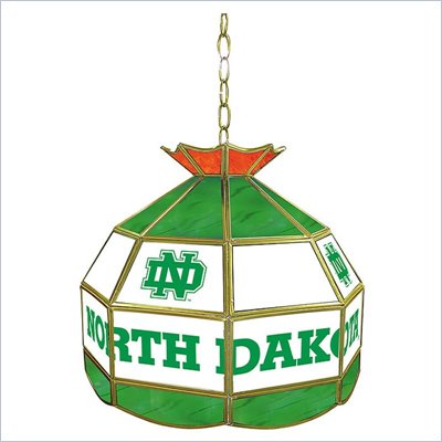 Trademark University of North Dakota Stained Glass Tiffany Lamp - 16 Inch