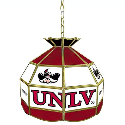 Trademark UNLV Stained Glass Tiffany Lamp