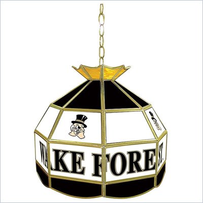 Trademark Wake Forest University Stained Glass Tiffany Lamp - 16 Inch