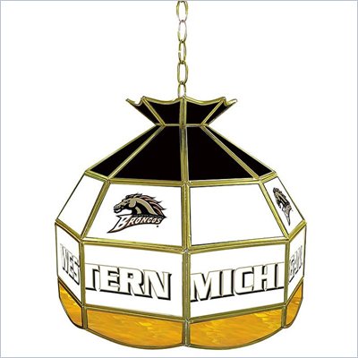 Trademark Western Michigan U Stained Glass Tiffany Lamp - 16 Inch