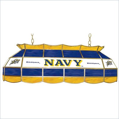 Trademark United States Naval Academy Stained Glass 40" Tiffany Lamp