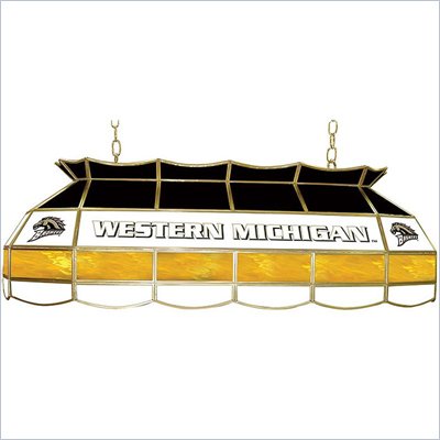 Trademark Western Michigan University Stained Glass 40" Tiffany Lamp