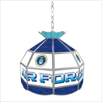 Trademark United States Air Force Stained Glass Tiffany Lamp - 16 inch