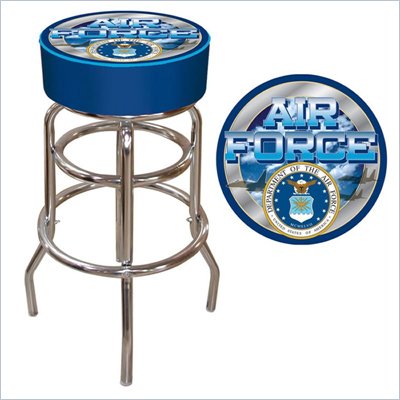 Trademark US Air Force Padded Bar Stool