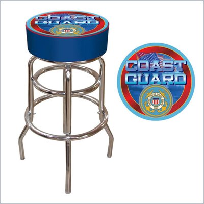 Trademark US Coast Guard Padded Bar Stool