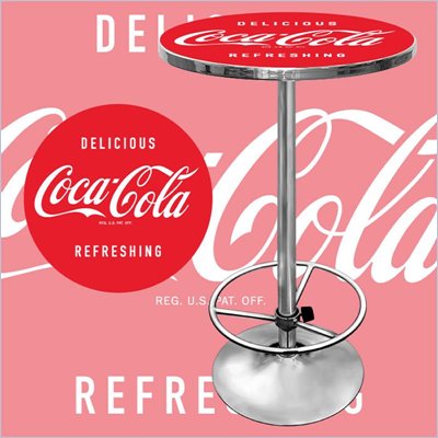 Trademark Coca Cola Vintage Pub Table