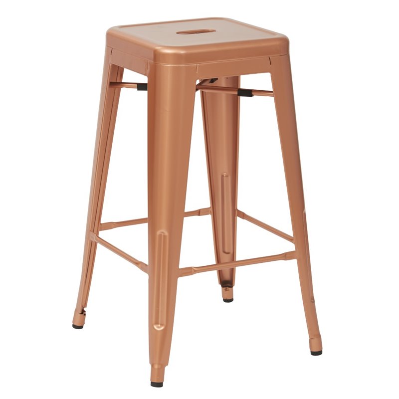 Office Star Work Smart Bristow 26 Counter Stool In Copper Set Of 4