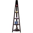 ADD TO YOUR SET: Office Star Espresso Corner Ladder Bookcase