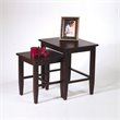 ADD TO YOUR SET: Office Star Espresso 2 Piece Nesting Table