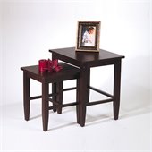 Office Star Espresso 2 Piece Nesting Table