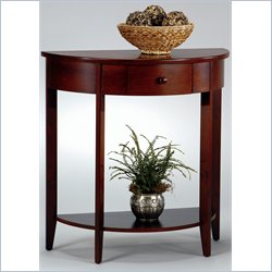 Office Star Madison Wood Hall Console/Sofa Table in Walnut Finish