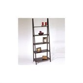 Office Star Espresso Ladder Bookcase