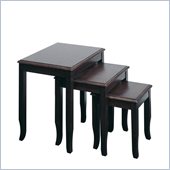 Office Star Merlot 3 Pc. Nesting Tables